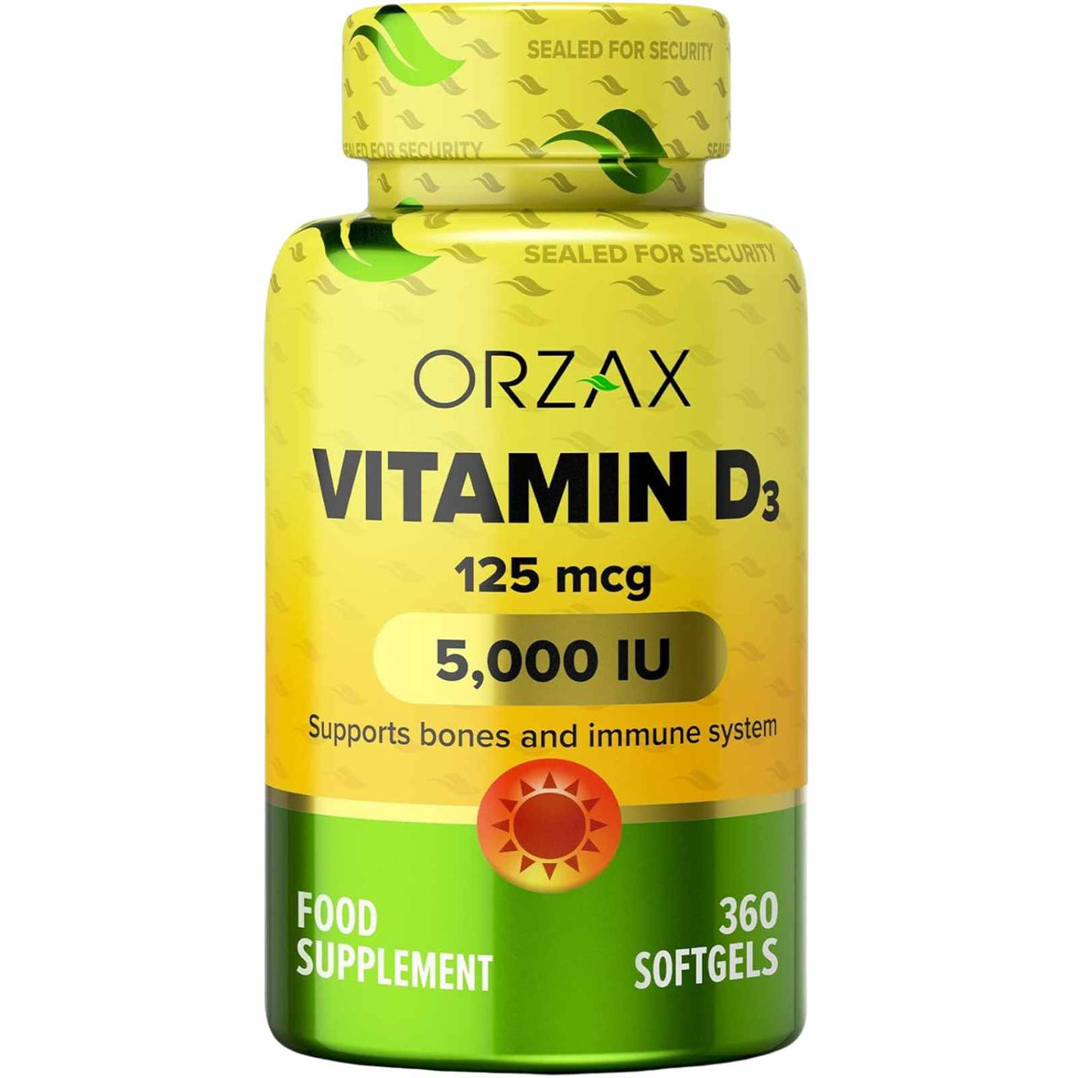 Orzax Vitamina D3 - 360 Cápsulas Blandas - Haz Tu Pedido
