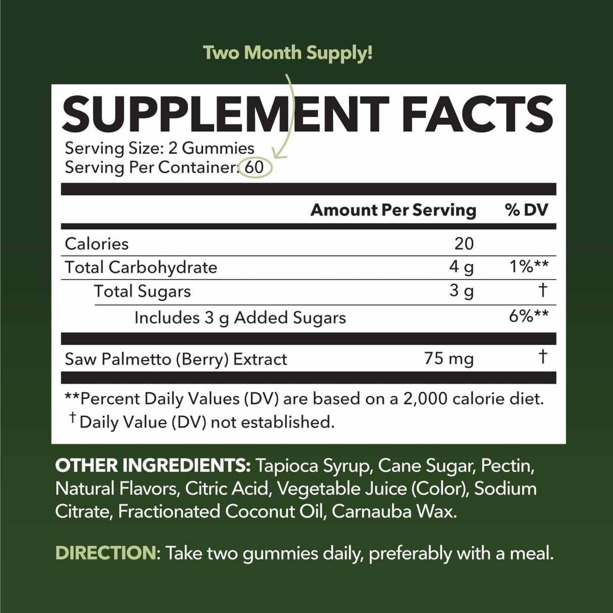 Havasu Nutrition Saw Palmetto - Frambuesa- 120 Gomitas