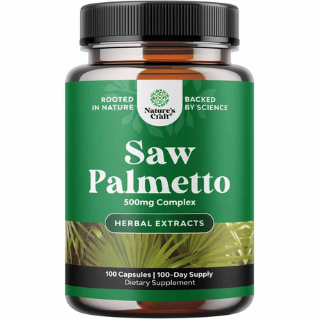Natures Craft Saw Palmetto 500 mg - 100 Cápsulas - Haz Tu Pedido