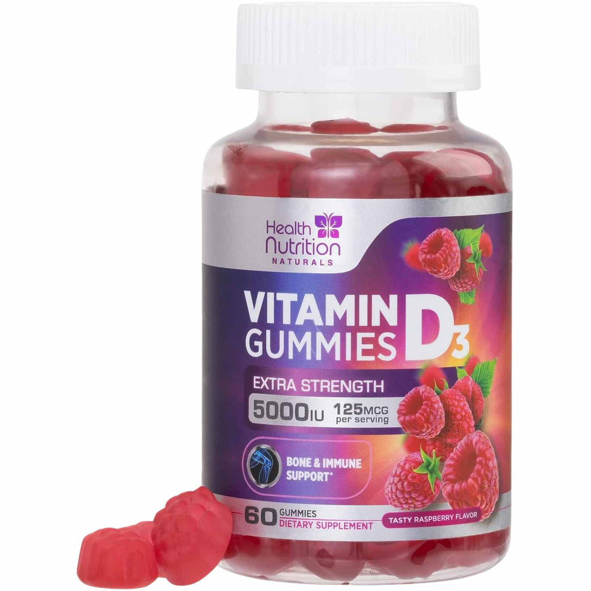 Health Nutrition Naturals Vitamina D3 5000 IU - Gomitas