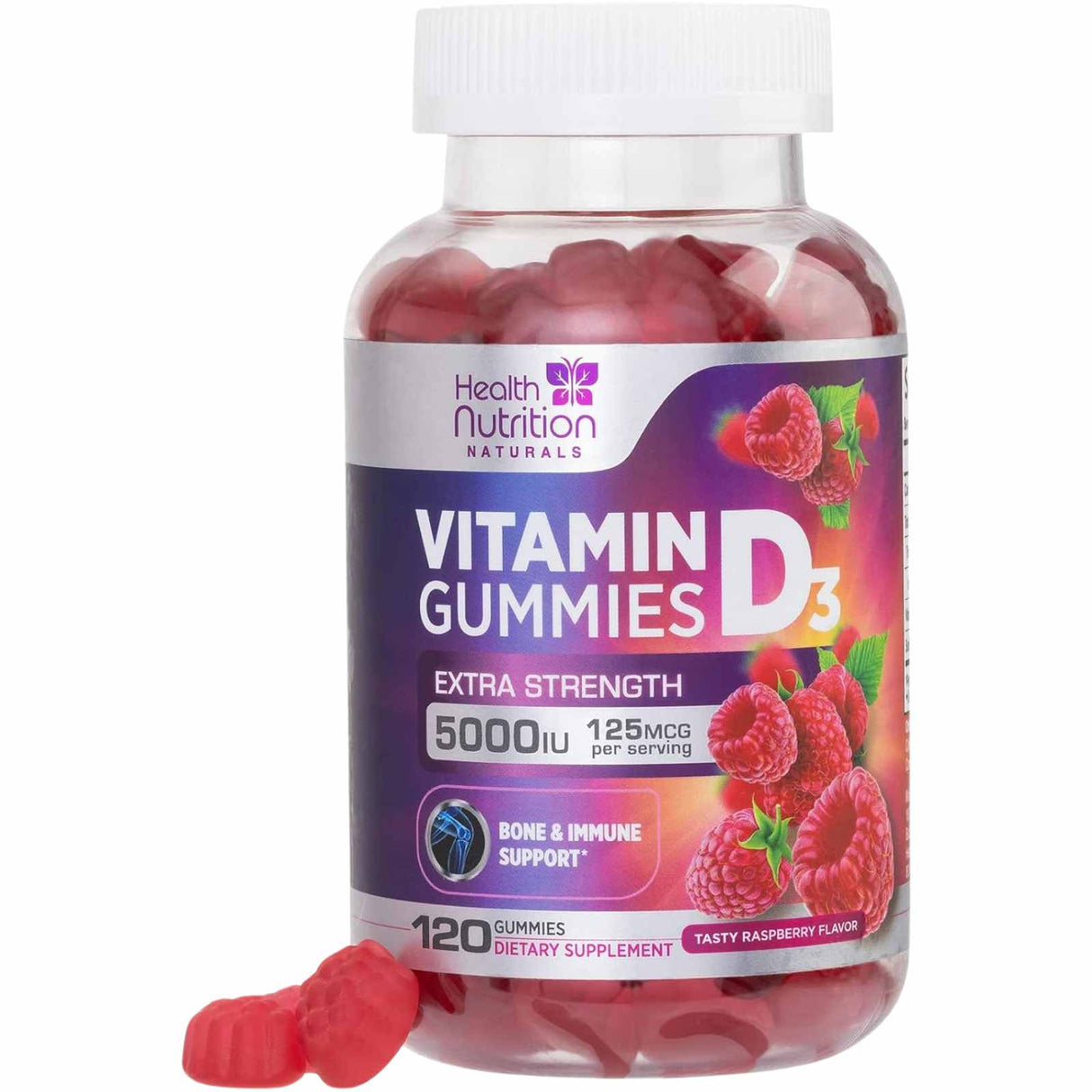 Health Nutrition Naturals Vitamina D3 5000 IU - Gomitas
