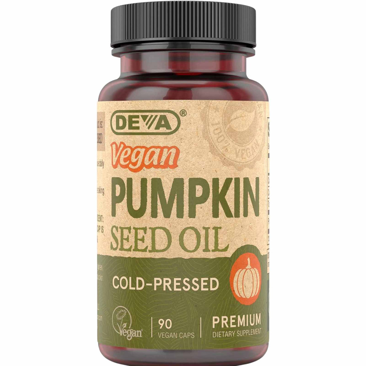 Deva Nutrition Aceite de Semillas de Calabaza - 90 Cápsulas Veganas - Haz Tu Pedido