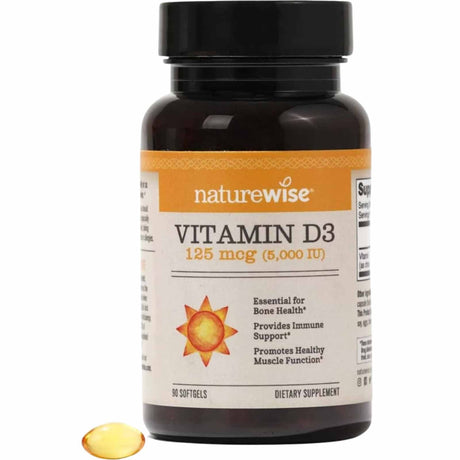 NatureWise Vitamina D3 5000 IU - 90 Cápsulas Blandas - Haz Tu Pedido