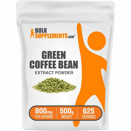 BulkSupplements.com Extracto de Grano de Café Verde  800 mg - 500 g - Haz Tu Pedido
