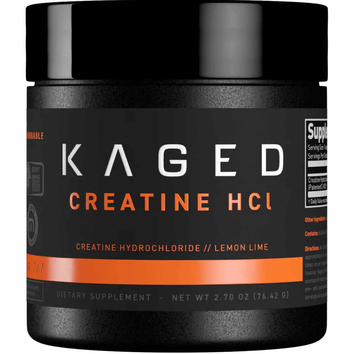 Kaged  Creatina HCl™ - Sabor Lima Limón - 76,42 g - Haz Tu Pedido
