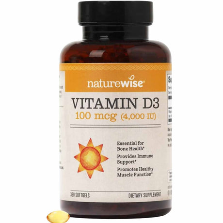NatureWise Vitamina D3 4000 IU - 360 Cápsulas Blandas - Haz Tu Pedido