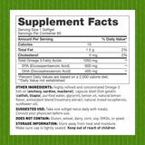 Amy Myers MD Omega-3 - 60 Cápsulas Blandas - Tabla Nutricional - Haz Tu Pedido