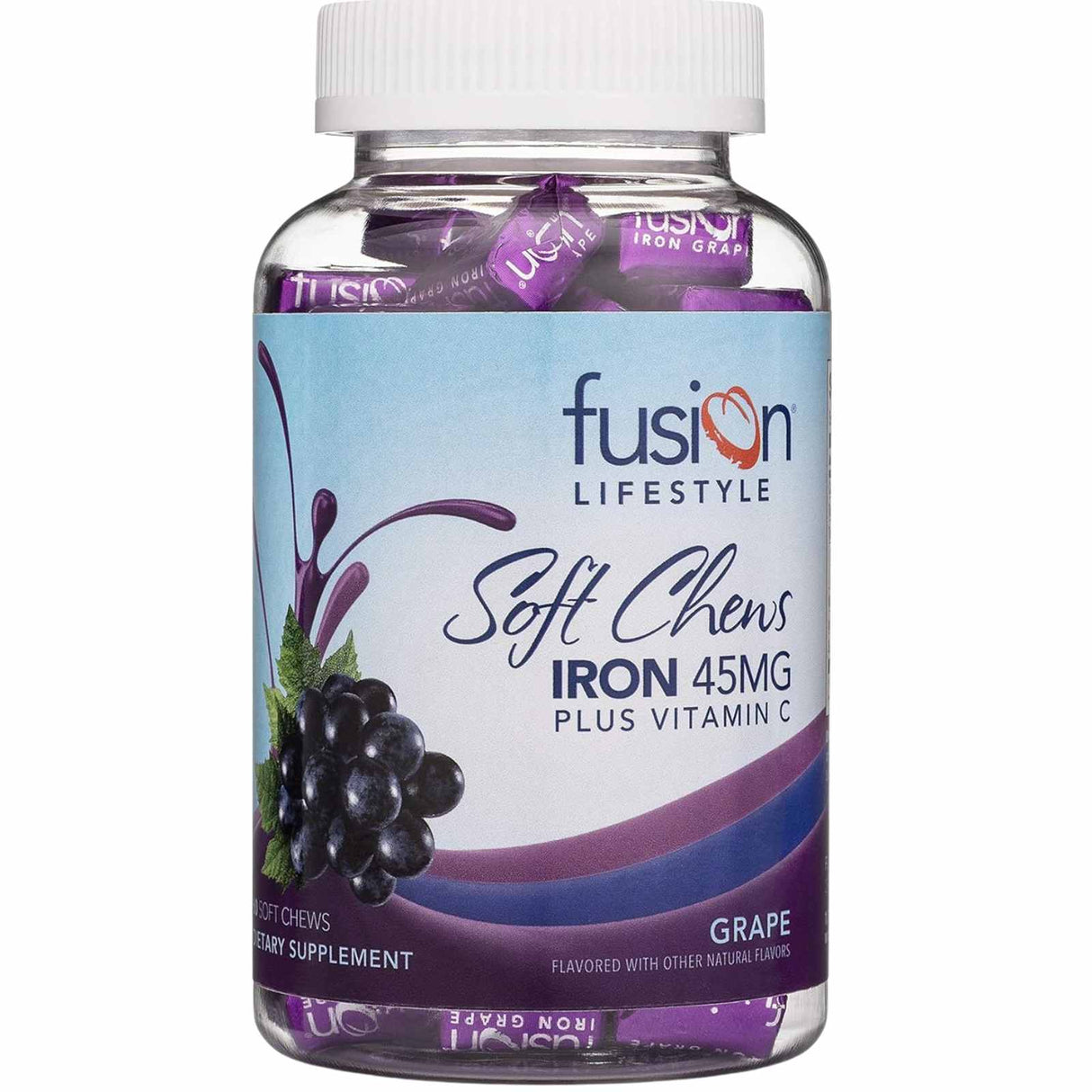  Hierro - Sabor Uva - 60 Masticables - Haz Tu Pedido