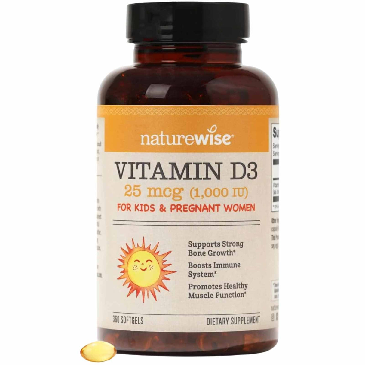 NatureWise Vitamina D3 1000 IU - 360 Cápsulas Blandas - Haz Tu Pedido