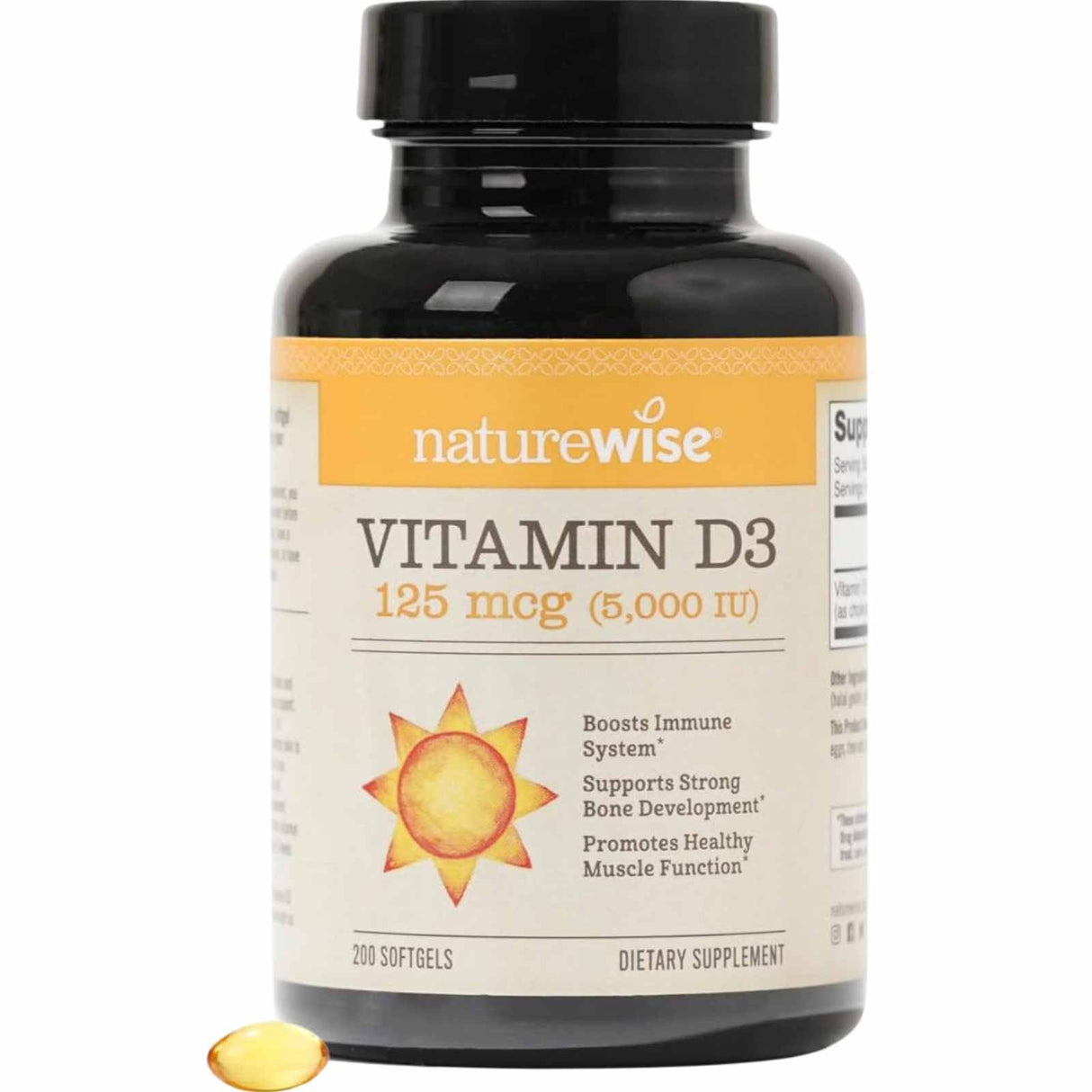  Vitamina D3 5000 IU - 200 Cápsulas Blandas - Haz Tu Pedido