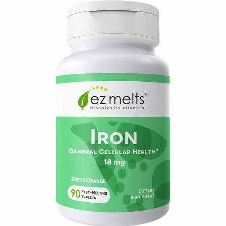 EZ Melts Hierro 18 mg - 90 Tabletas - Haz Tu Pedido