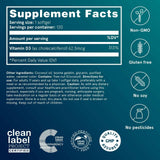 Puori Vitamina D3 2500 IU - 120 Cápsulas Blandas - Tabla Nutricional - Haz Tu Pedido