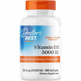Doctor’s Best Vitamina D3 5000 IU - 180 Cápsulas Blandas - Haz Tu Pedido