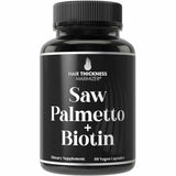 Hair Thickness Maximizer Saw Palmetto con Biotina 1000 mg - 60 Cápsulas Veganas - Haz Tu Pedido
