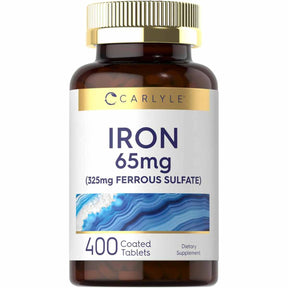 Carlyle Sulfato Ferroso de Hierro - 400 Comprimidos Recubiertos - Haz Tu Pedido
