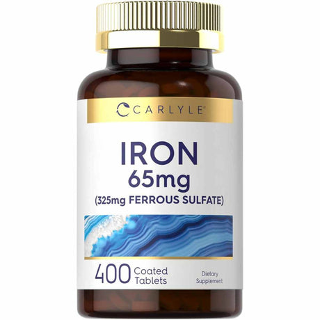 Carlyle Sulfato Ferroso de Hierro - 400 Comprimidos Recubiertos - Haz Tu Pedido
