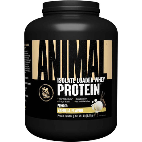 Animal Proteína de Suero de Leche Aislada 25 g - Sabor Vainilla - 4 polvo - Haz Tu Pedido