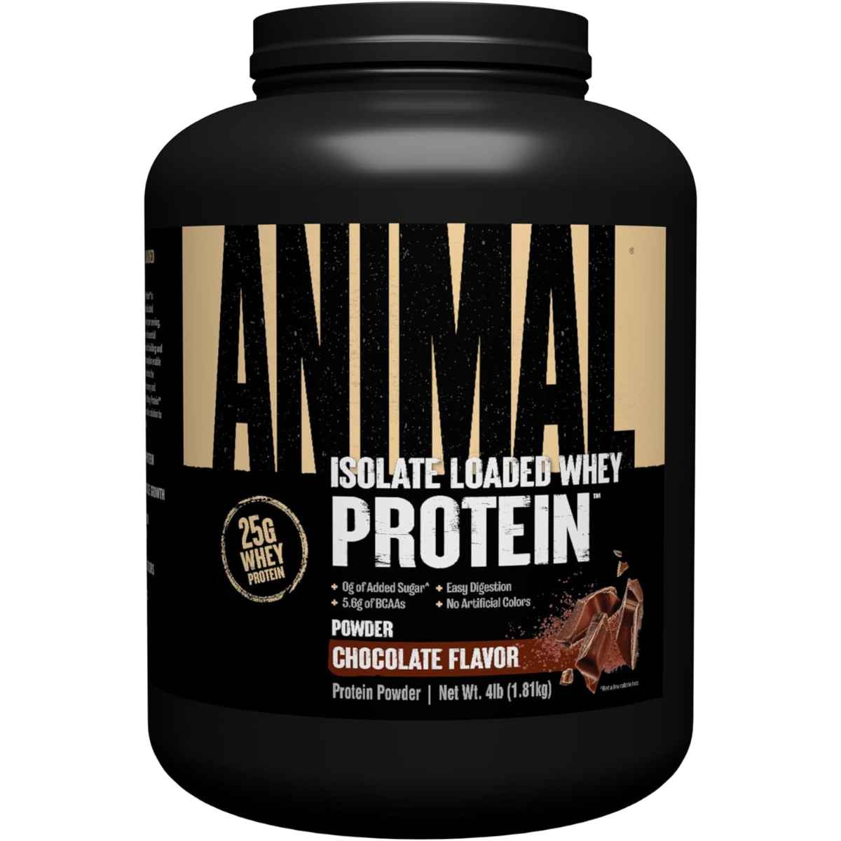 Animal Proteína de Suero de Leche Aislada 25 g - Sabor Chocolate - 4 polvo - Haz Tu Pedido