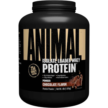 Animal Proteína de Suero de Leche Aislada 25 g - Sabor Chocolate - 4 polvo - Haz Tu Pedido