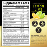 Kaged Hydration Elite Suplemento Hidratante con Electrolitos - Sabor Lima Limón - 237 g - Tabla Nutricional - Haz Tu Pedido
