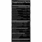 Kaged Pre-Entrenamiento - Sabor Uva glacial - 260 g - Tabla Nutricional - Haz Tu Pedido
