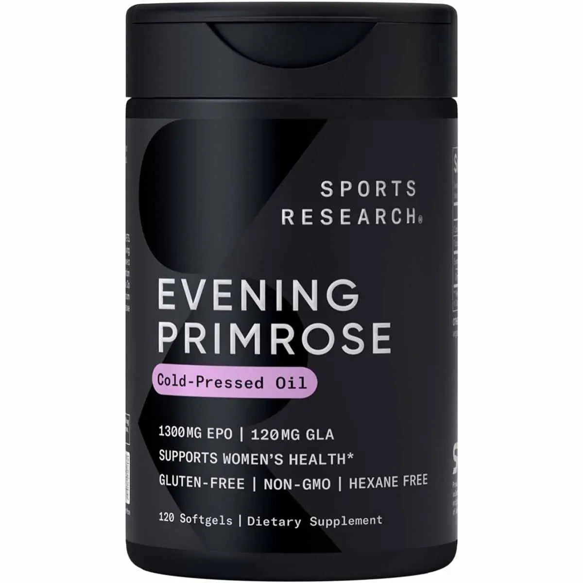 Sports Research Aceite de Onagra 1300 mg - 120 Cápsulas Blandas - 120 Porciones - Haz Tu Pedido