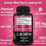 Dr.bo Saw Palmetto 500 mg - 100 Cápsulas - Tabla Nutricional - Haz Tu Pedido
