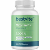 BestVite Vitamina D3 5000 IU - 365 Cápsulas - Haz Tu Pedido
