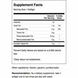 Swanson Aceite de Semilla de Calabaza 1000 mg - 100 Cápsulas Blandas - Tabla Nutricional - Haz Tu Pedido