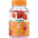 Lifeable Vitamina D 3 5000 IU - 90 Gomitas - Haz Tu Pedido