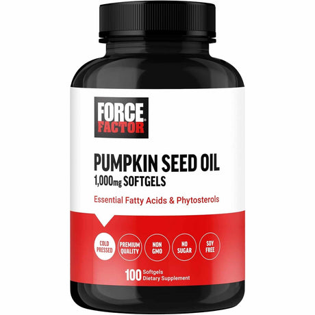 Force Factor Aceite de Semilla de Calabaza 1000 mg - 100 Cápsulas Blandas - Haz Tu Pedido