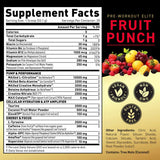 Kaged Pre-Entrenamiento Elite - Sabor Ponche de Frutas - 668 g - Tabla Nutricional - Haz Tu Pedido
