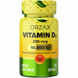 Orzax Vitamina D3 10000 IU - 120 Cápsulas Blandas - Haz Tu Pedido
