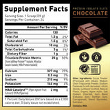 Kaged Aislado de Proteína Elite - Sabor Chocolate - 400 g - Tabla Nutricional - Haz Tu Pedido
