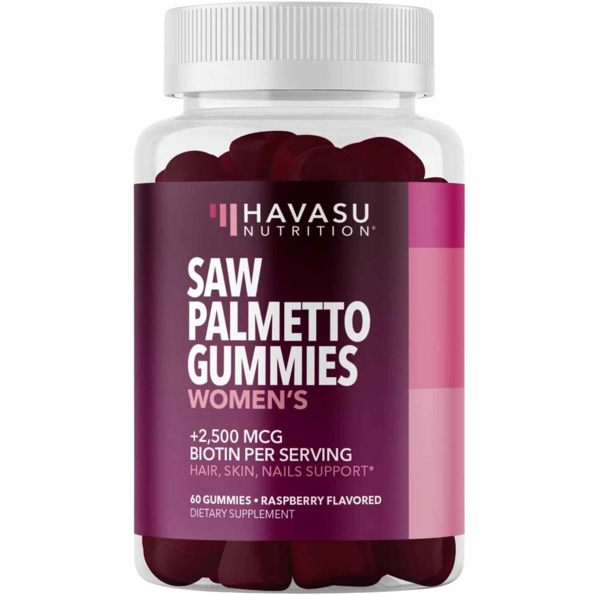 Havasu Nutrition Saw Palmetto Para Mujeres 2500 mcg - 60 Gomitas - Haz Tu Pedido