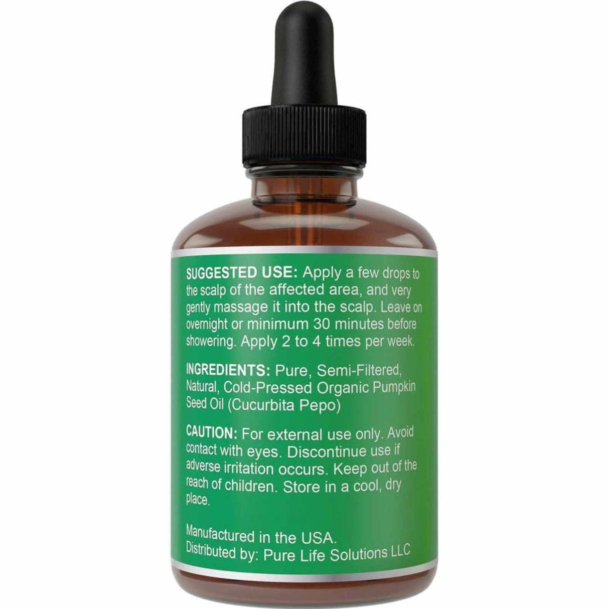 Hair Thickness Maximizer Aceite Tópico de Semilla de Calabaza - 60 ml - Tabla Nutricional - Haz Tu Pedido