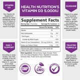 Health Nutrition Naturals Vitamina D3 5000 IU - Gomitas