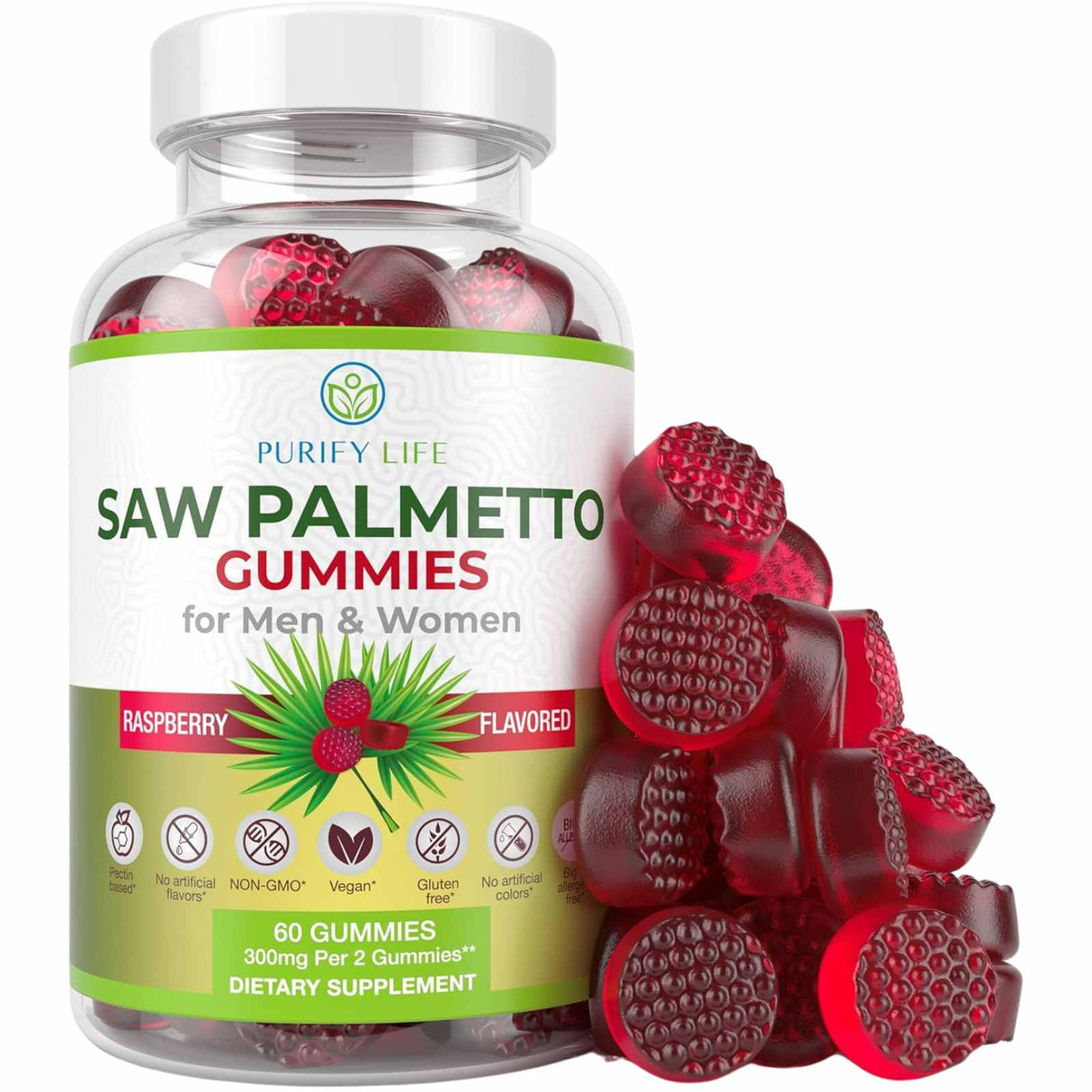 Purify Life Saw Palmetto - 60 Gomitas - Haz Tu Pedido