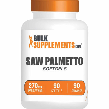 BulkSupplements.com Saw Palmetto 270 mg - 90 Cápsulas Blandas - Haz Tu Pedido