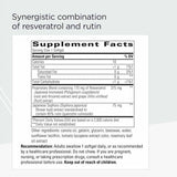 Integrative Therapeutics Resveratrol - 60 Cápsulas Blandas - Tabla Nutricional - Haz Tu Pedido