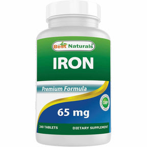 Best Naturals Hierro 65 mg - 240 Tabletas - Haz Tu Pedido