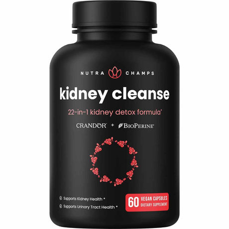 NutraChamps Suplemento Desintoxicación y Limpieza renal - 60 Cápsulas Veganas - Haz Tu Pedido
