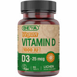 Deva Nutrition  Vitamina D3 1000 IU - 90 Tabletas - Haz Tu Pedido