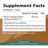 Pure Essence Labs Hongo Cordyceps  - 60 Cápsulas Vegetarianas - Tabla Nutricional - Haz Tu Pedido