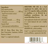 Solgar Curcumina Espectro Completo - 90 Cápsulas Liquidas - Tabla Nutricional - Haz Tu Pedido