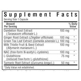 Suplemento para Desintoxicación del Hígado - 30 Cápsulas Vegetales - Tabla Nutricional - Haz Tu Pedido
