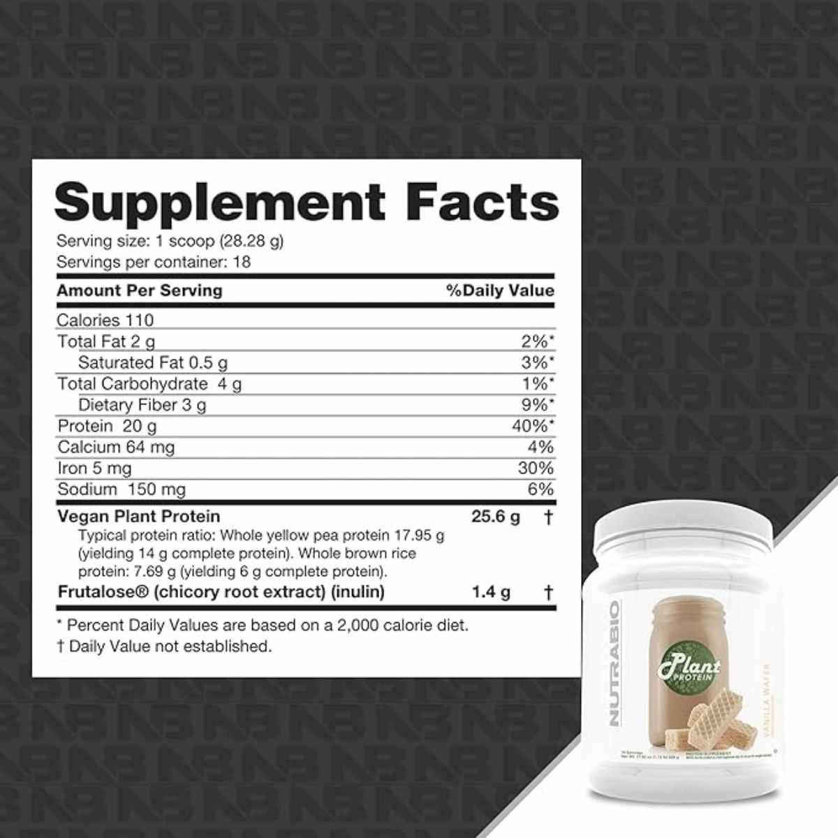 NutraBio Proteína Vegetal - Polvo