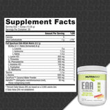 NutraBio Aminoácidos Esenciales - Sabor Limonada de fresa - 401 g - Tabla Nutricional - Haz Tu Pedido