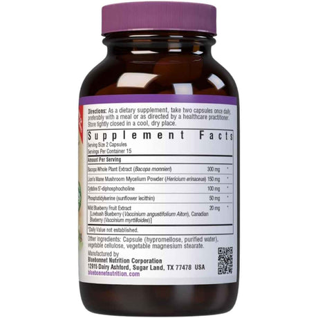 Bluebonnet Brain Power Suplemento para la Salud Cerebral - Cápsulas