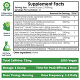 Nootropics Depot Matcha Mágico de Hongos - Tabla Nutricional - Haz Tu Pedido